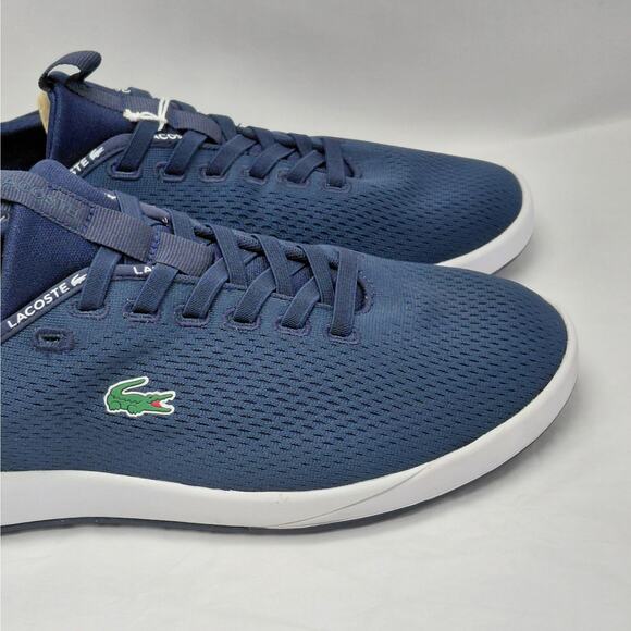Lacoste Mens Sneaker Size 12 LT Spirit 2.0 Navy Ortholite Comfort Casual Preppy - Picture 5 of 15